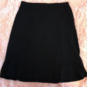 * Small Rayon n’ Poly Flounce Bottom Midi Skirt :)